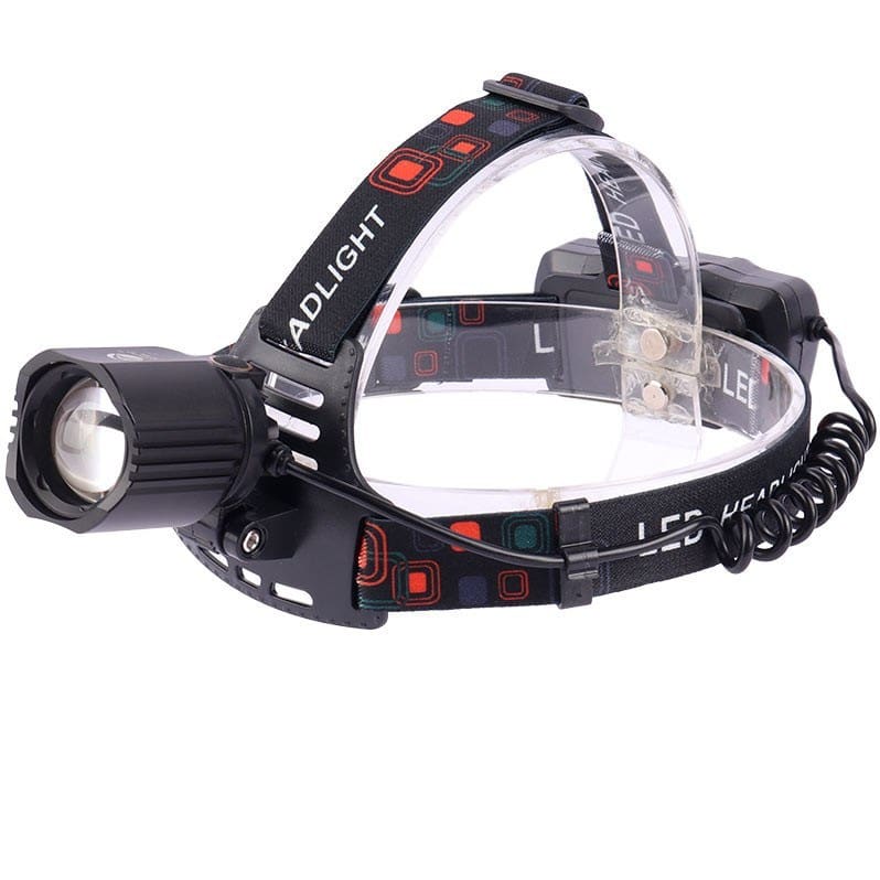 چراغ پیشانی دیپ کینگ مدل DK608 با نور LED و برد 350 متر